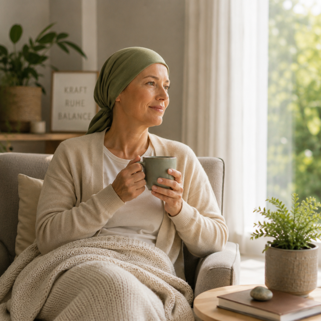 Ruhiger Morgen mit Tee am Fenster